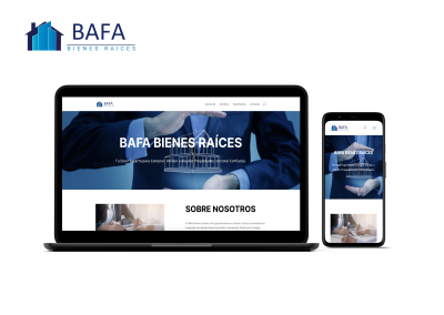 Diseño movil y Web para bafa bienes raices